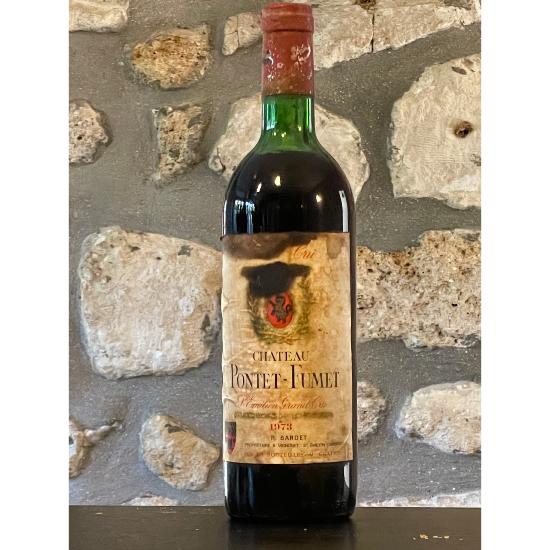 Vin rouge, St Emilion Grand Cru, Château Pontet Fumet 1973