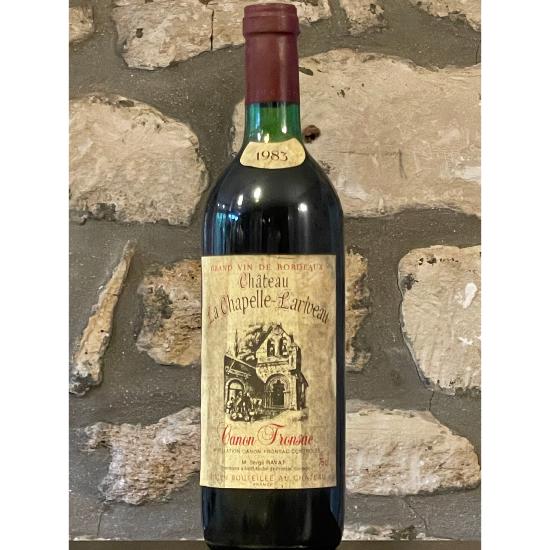 Vin rouge, canon Fronsac, Château la Chapelle Lariveau 1983