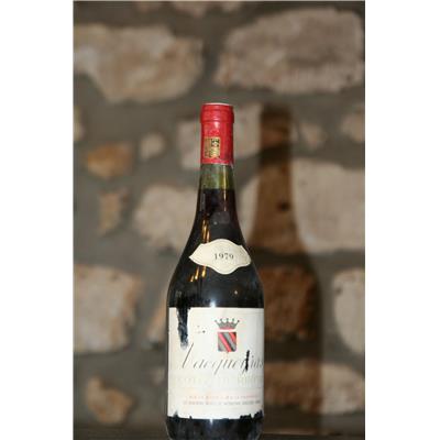 Vin rouge, Les Vignerons reunis de Vacqueras 1979