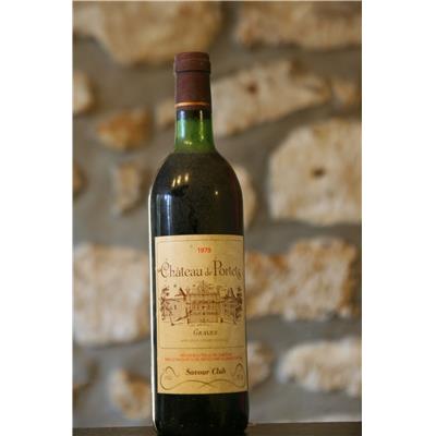 Vin rouge, Château de Portets 1979